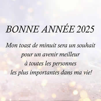 texte de voeux pour le toast du nouvel an